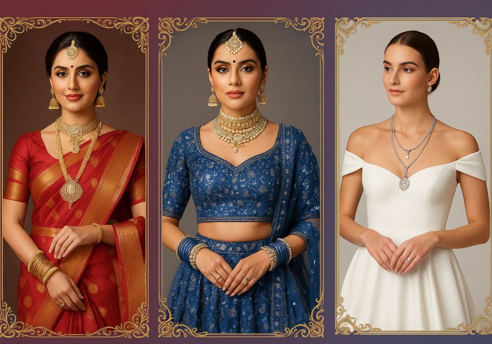 Matching Jewellery with Sarees, Lehengas, and Western Wear